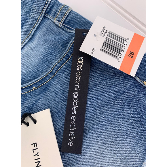 Flying Monkey Platinum Cut-Off Jean Shorts 26 New - Picture 4 of 12